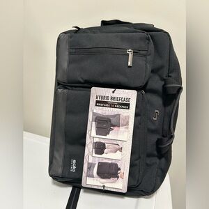 Solo New York Black Duane Hybrid Briefcase Backpack